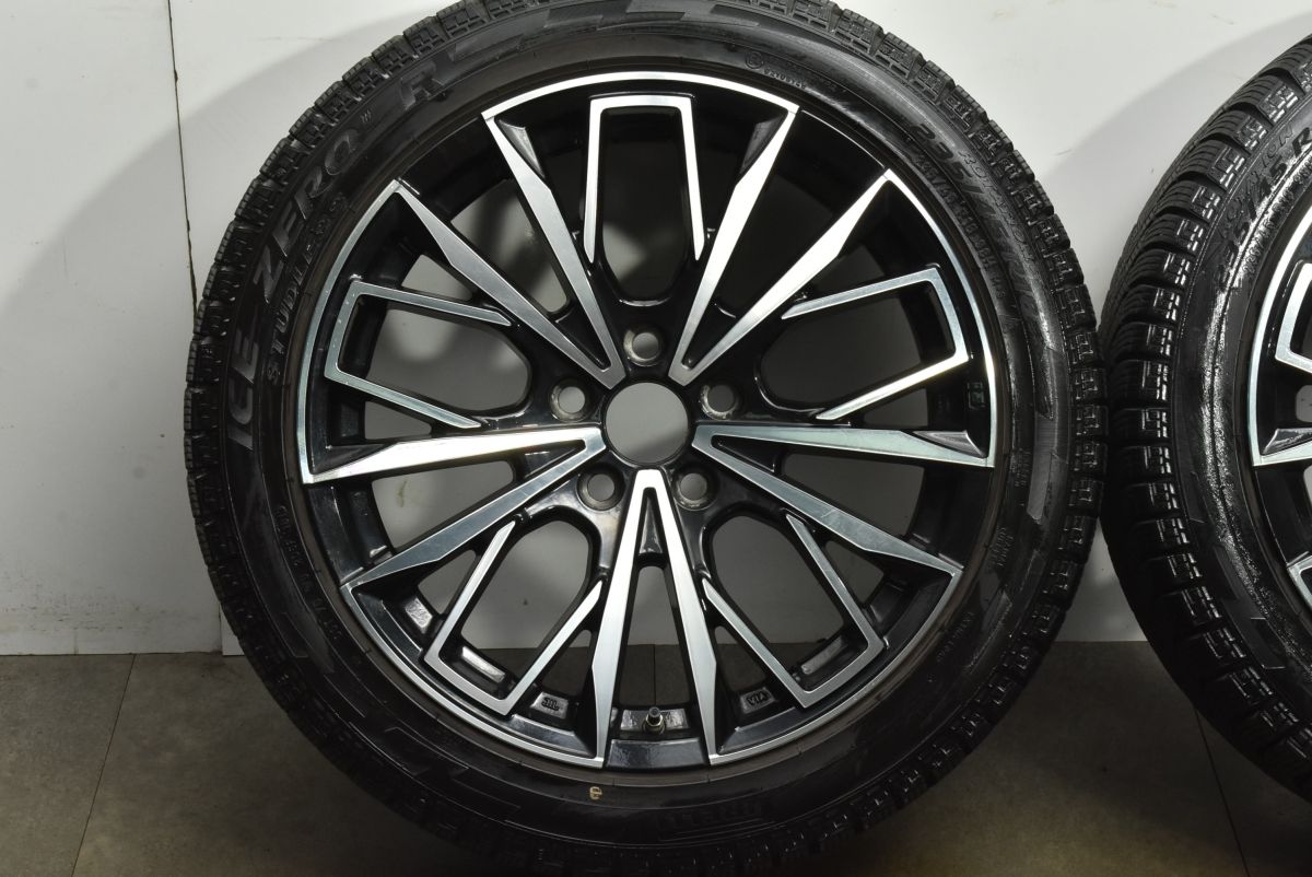  バリ溝 社外 18 in 8 J 45 PCD 114 3 ピレリ アイスゼロアシンメトリコ 235 R レクサス GS RC カムリ 空気圧センサー TPMS付属 18インチ タイヤ ホイールセット