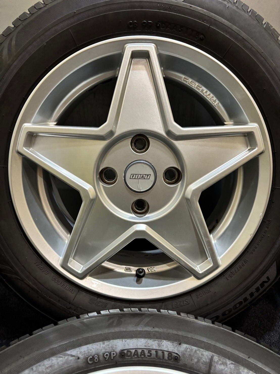 175 65 R 14 ECOPIA NH 100 C 18年製 AGA CORSE 14インチ 5 J 38 98 4 H 夏タイヤ 4本 フィアット 500 南2 K 998