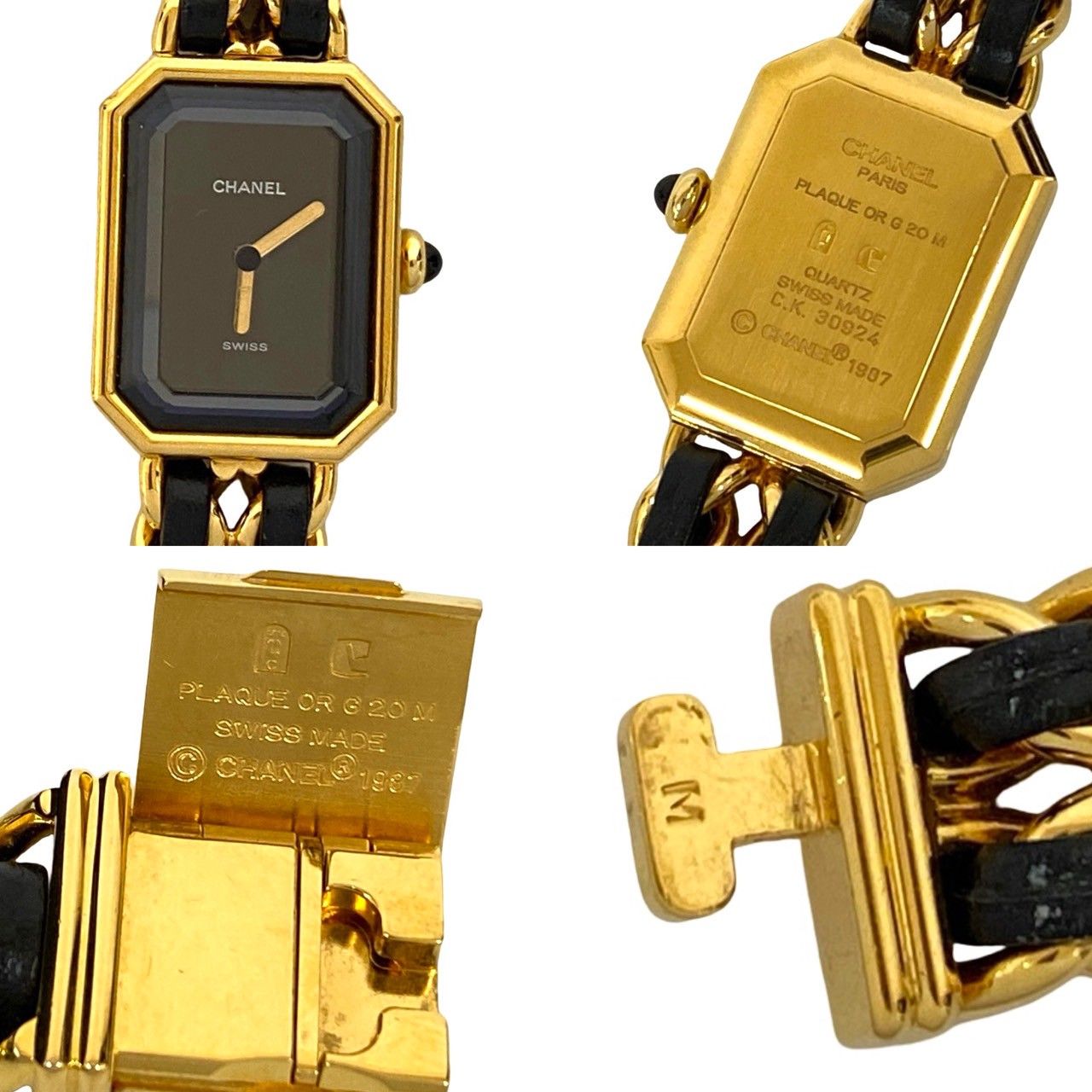 稼働品 極 美品 CHANEL シャネル プルミエール Mサイズ クォーツ