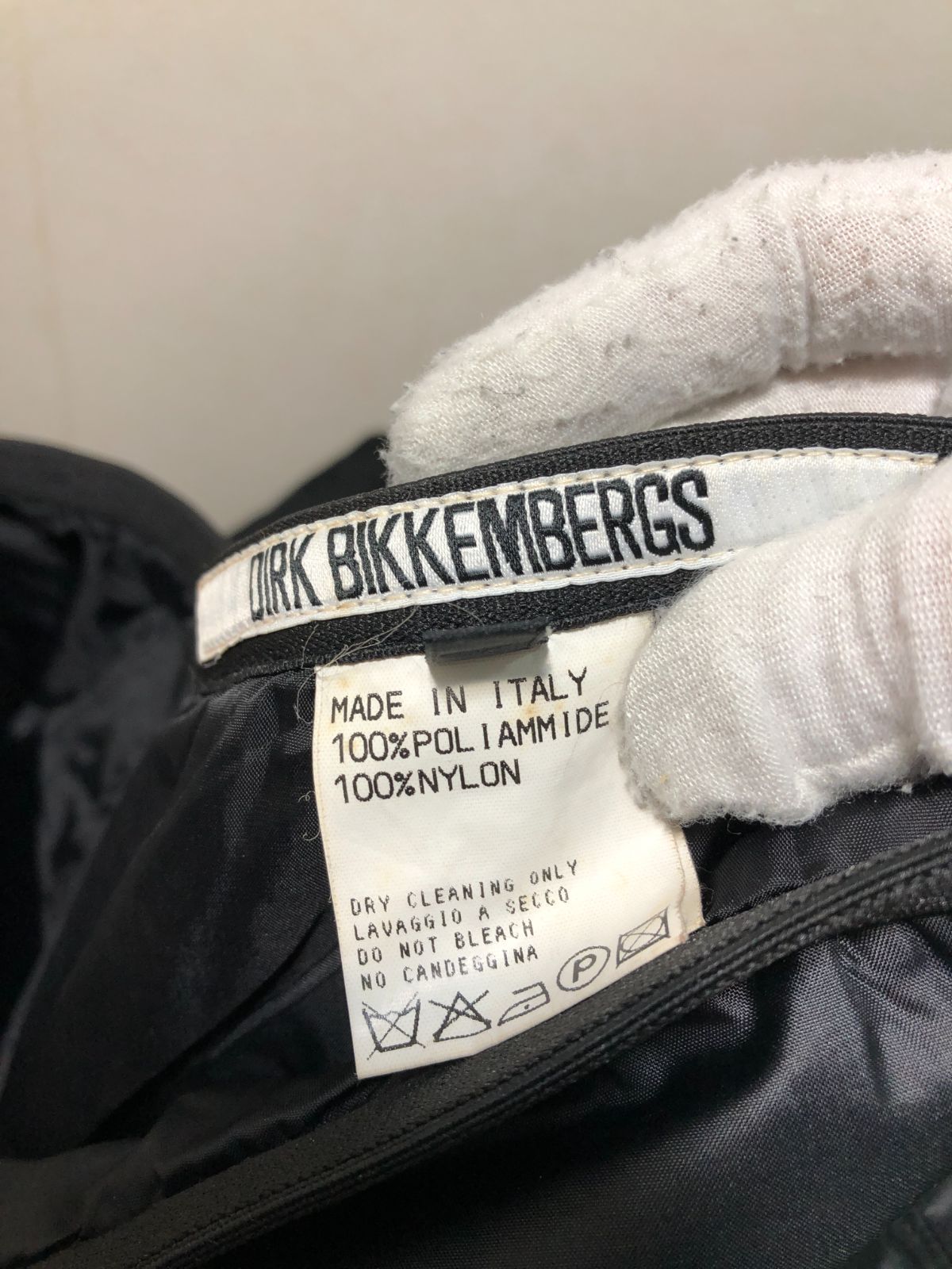 032140 DIRK BIKKEMBERGS ナイロン パンツ 46 ブラック ダーク