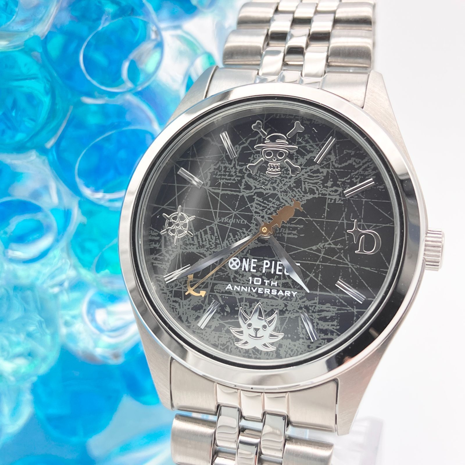 海贼王  ワンピース　10周年記念限定　腕時計　黄金の指針 珍品 中古】セイコー ワンピース 10周年記念 腕時計 黄金の指針 限定 公式