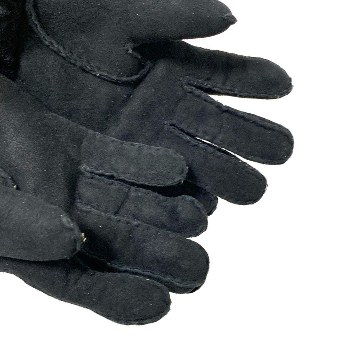 UGG(アグ) 手袋 レディース - 黒 ムートン - メルカリ