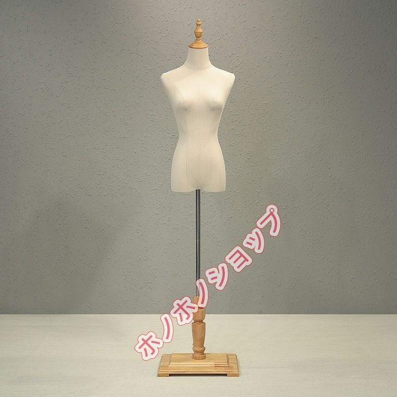 木製トルソーと手型マネキンセット 和風トルソー 女性マネキン 木製手付き 着物用 安定大型土台 組立簡単