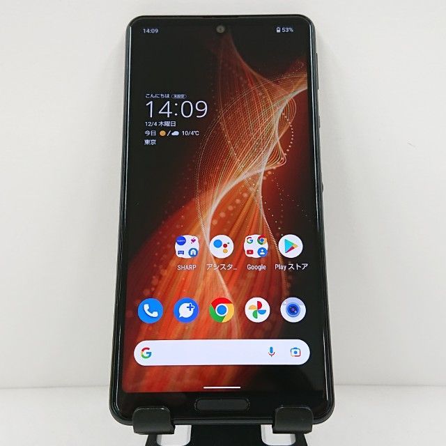 AQUOS sense5G SHG03 au ブラック 送料無料 本体 c15818 - メルカリ