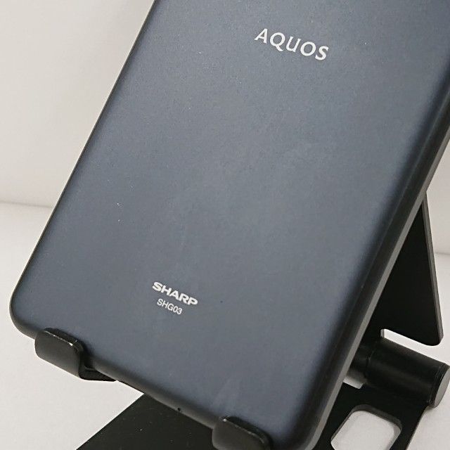 AQUOS sense5G SHG03 au ブラック 送料無料 本体 c15820 - メルカリ