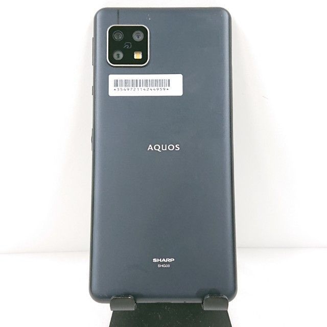 AQUOS sense5G SHG03 au ブラック 送料無料 本体 c15824 - メルカリ