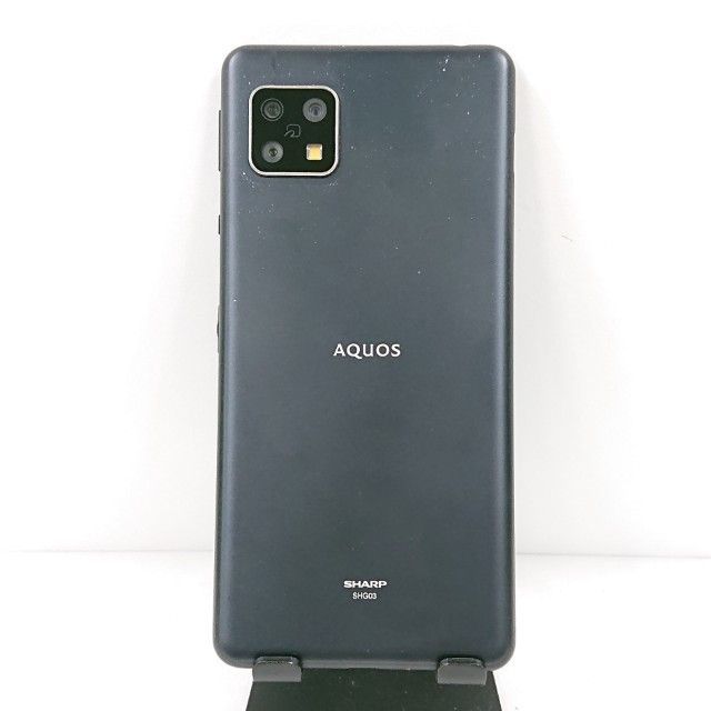 AQUOS sense5G SHG03 au ブラック 送料無料 本体 c15804 - メルカリ