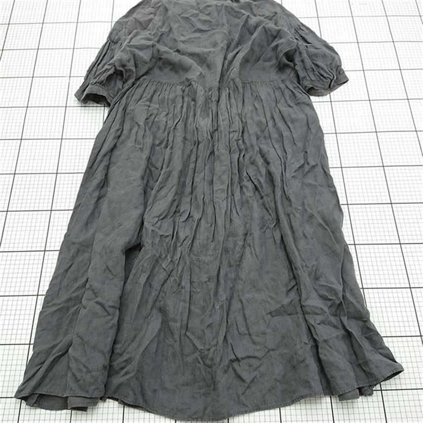 ◇ ⊂ ワンピース オオカミとフクロウ リネンワンピース portom21077