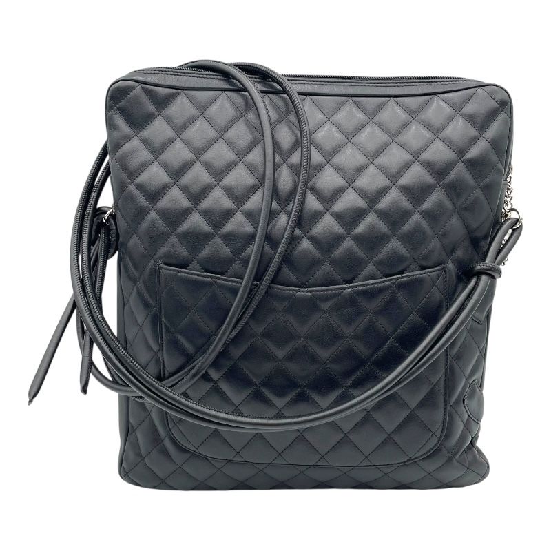 シャネル CHANEL カンボンライン ショルダー A25179 ブラック SV金具