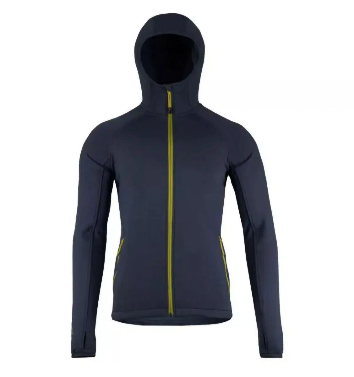 メンズ ミドルウェア ピエール FJERN ストレッチ フリース ジャケット ストームグレー ライム