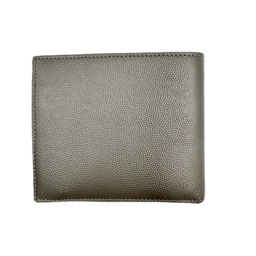 YSL Yves Saint Laurent イブサンローラン 二つ折り財布 グレー - メルカリ