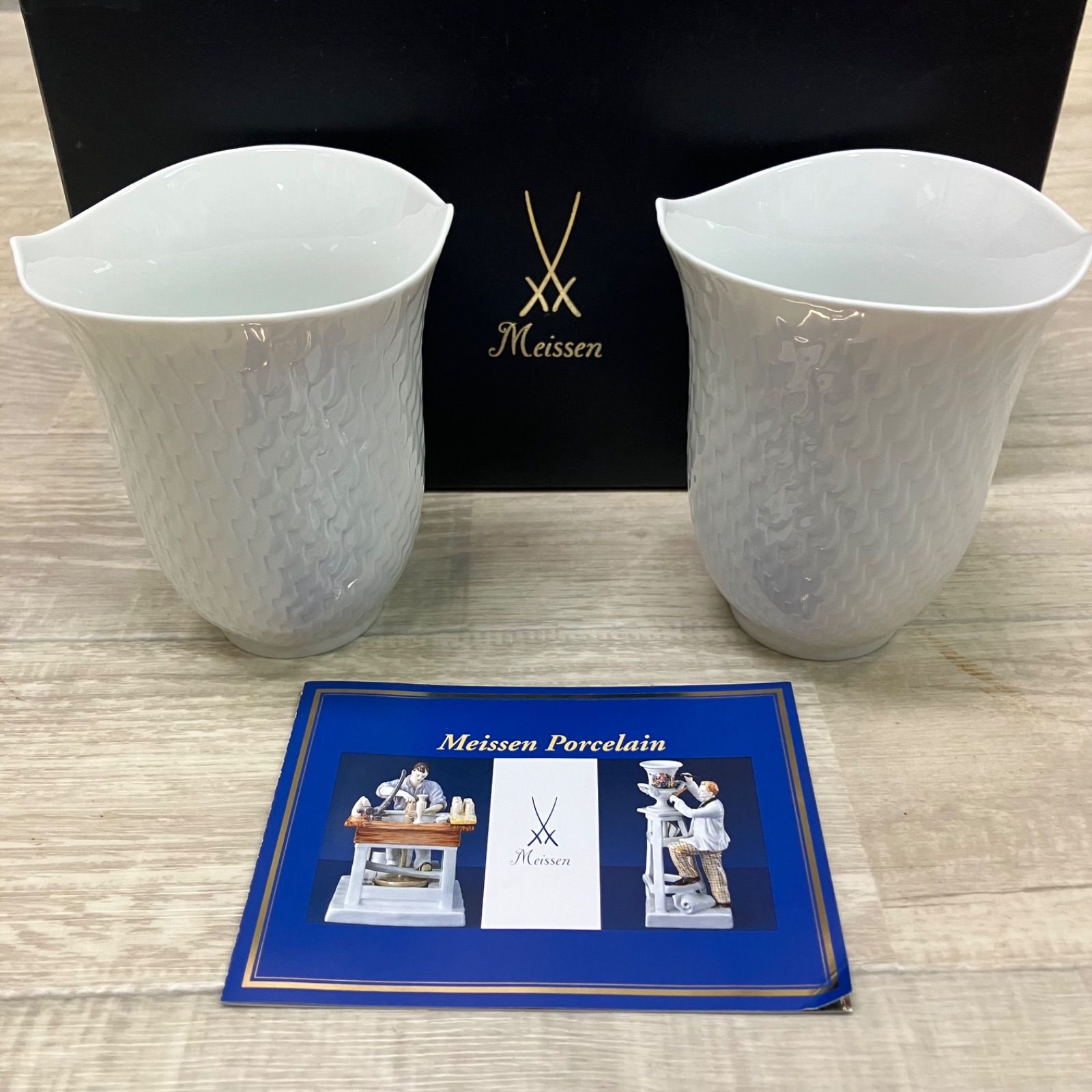 Meissen / カップ&ソーサー/6点セット/WHT MEISSEN ホワイト陶磁器カップ 2個セット【536466c2】 - メルカリ