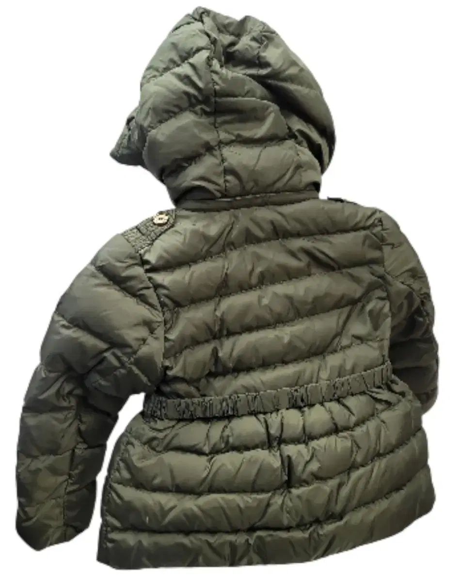バーバリー キッズ フーディー ダウン アウター カーキ オリーブ グリーン 3 y