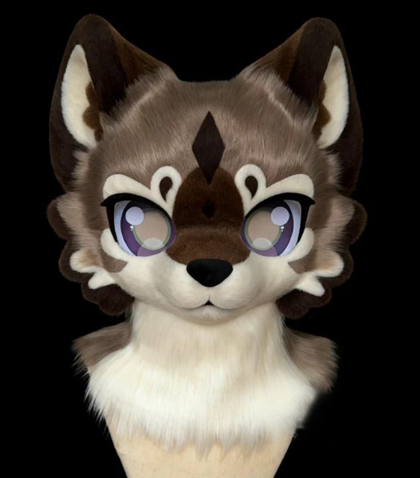 着ぐるみヘッド 猫 NO.453 茶色 全頭ヘッド ケモノ ファースーツ ぬいぐるみ コスプレ コスチューム kigurumi