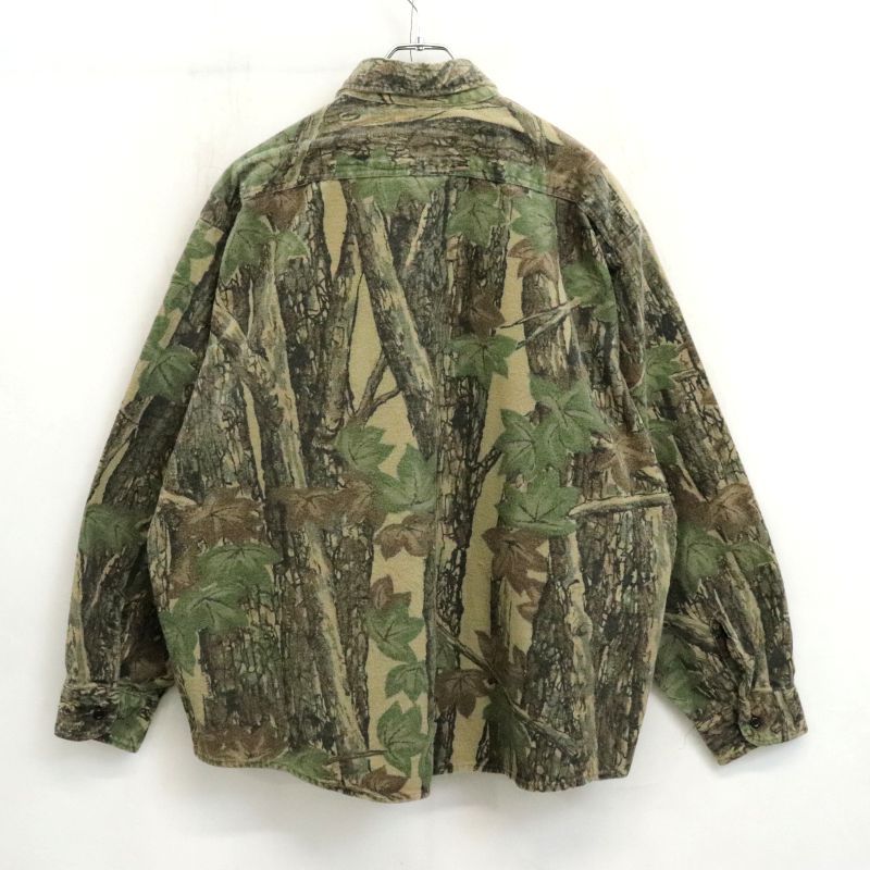 90 s FIVE BROTHER リアルツリーカモ シャモアクロス 長袖シャツ メンズ 表記XXLサイズ