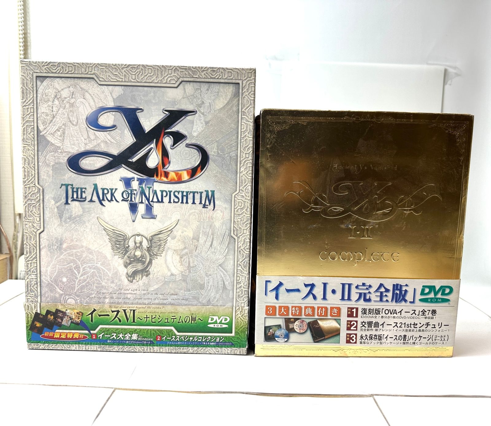 現状品 PCゲームソフト イース1・2完全版 イース6 ナピシュテムの匣