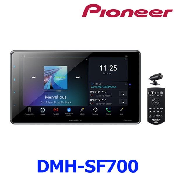 Pioneer パイオニア carrozzeria カロッツェリア DMH SF 700 ディスプレイオーディオ 9 V型ワイド Bluetooth USB チューナー HDMI入力