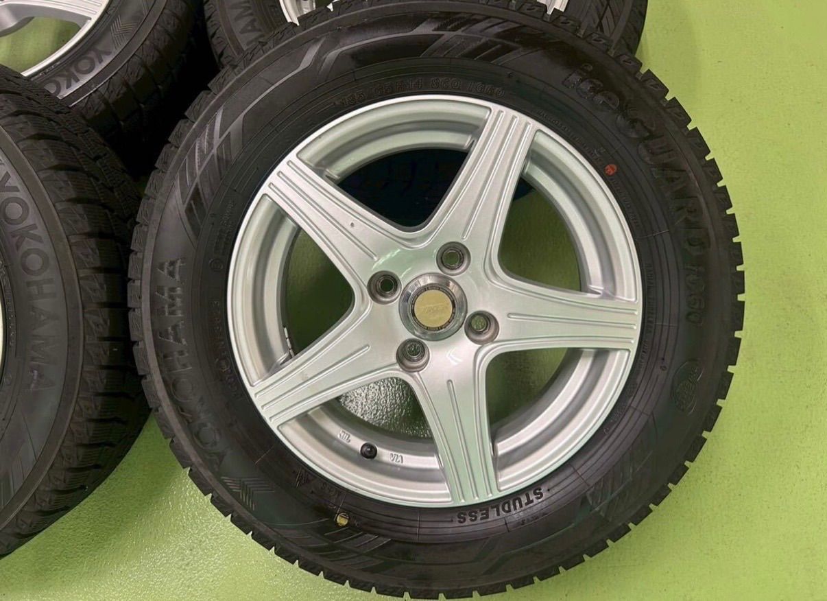  256 6 07 WEDS JOKER ウェッズ ジョーカー 14 5 J 42 PCD 100 4 H 185 65 R ヨコハマ アイスガード IG 60 スタッドレス 製 14インチ タイヤ ホイールセット