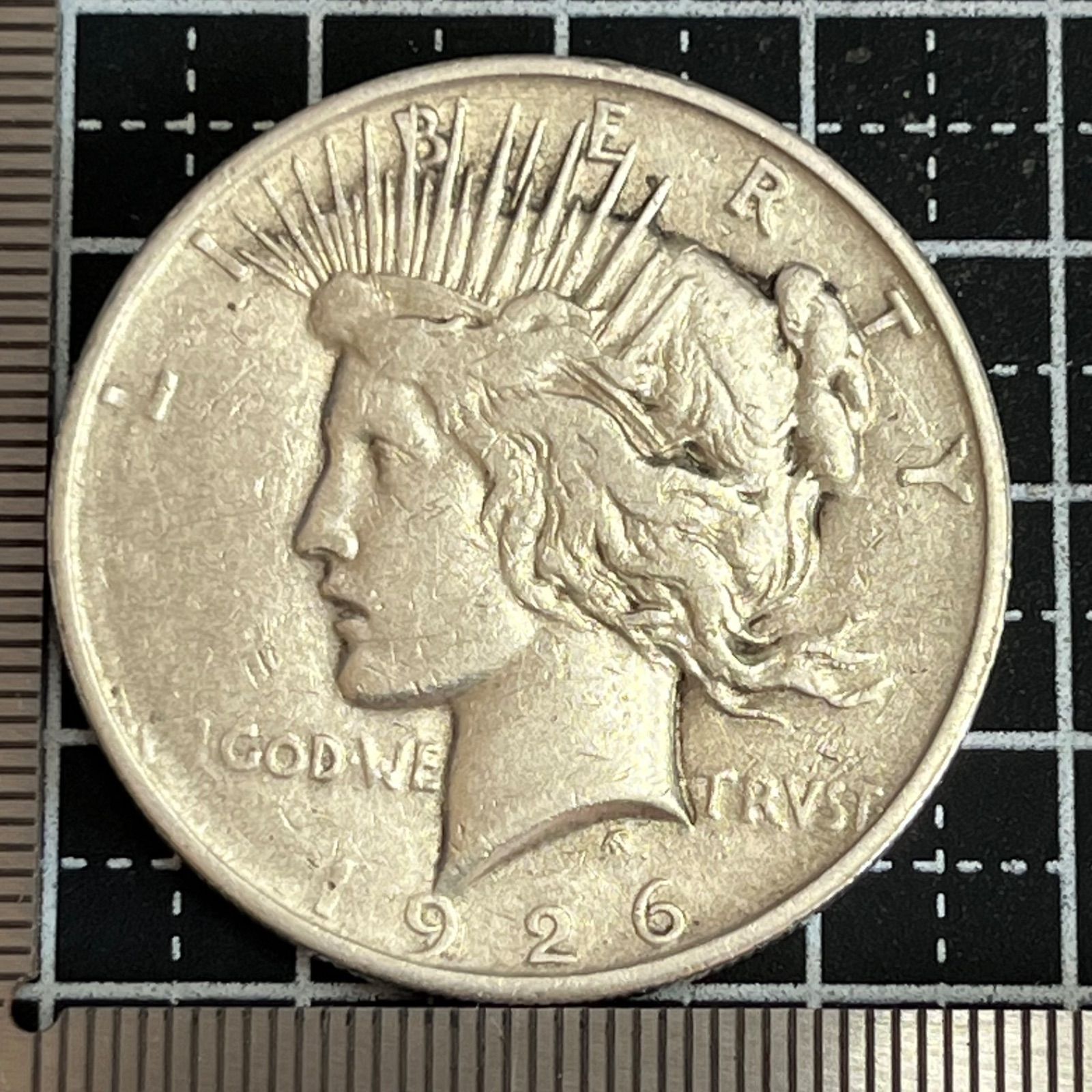 銀貨 1926年 アメリカ ピースダラー 90 シルバー 自由と平和の象徴 クラシック大型1ドル銀貨 33