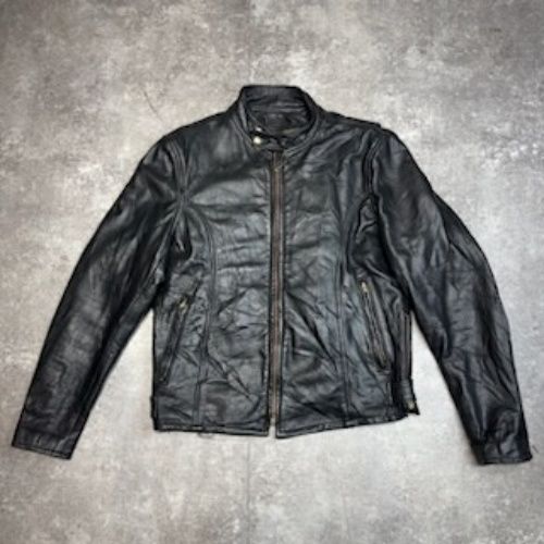 BRANDED GARMENTS ブラック レザー アメリカ製 ボアライナー シングル