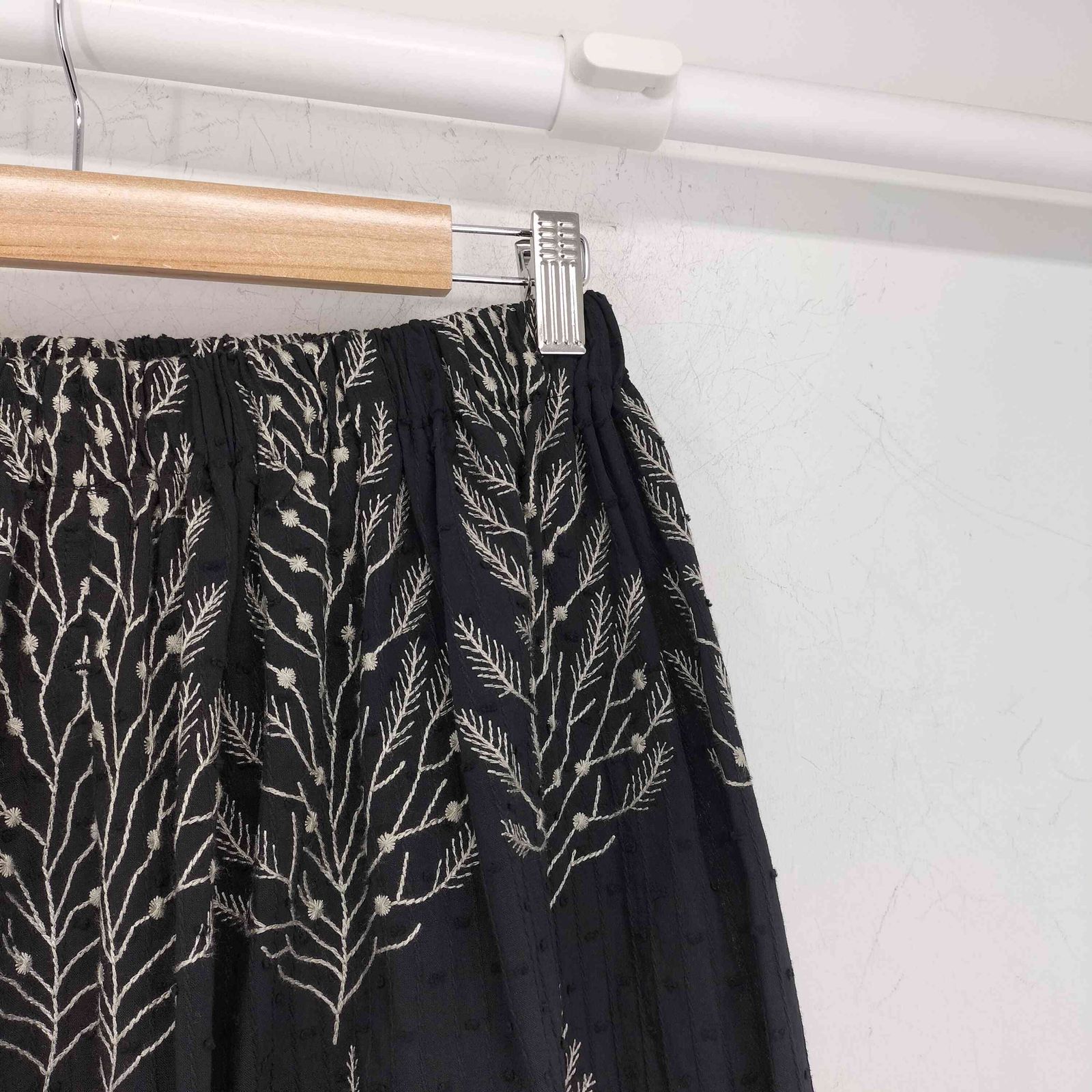 マーブルシュッド Marble Sud 大漁 刺繍 ギャザー スカート レディース