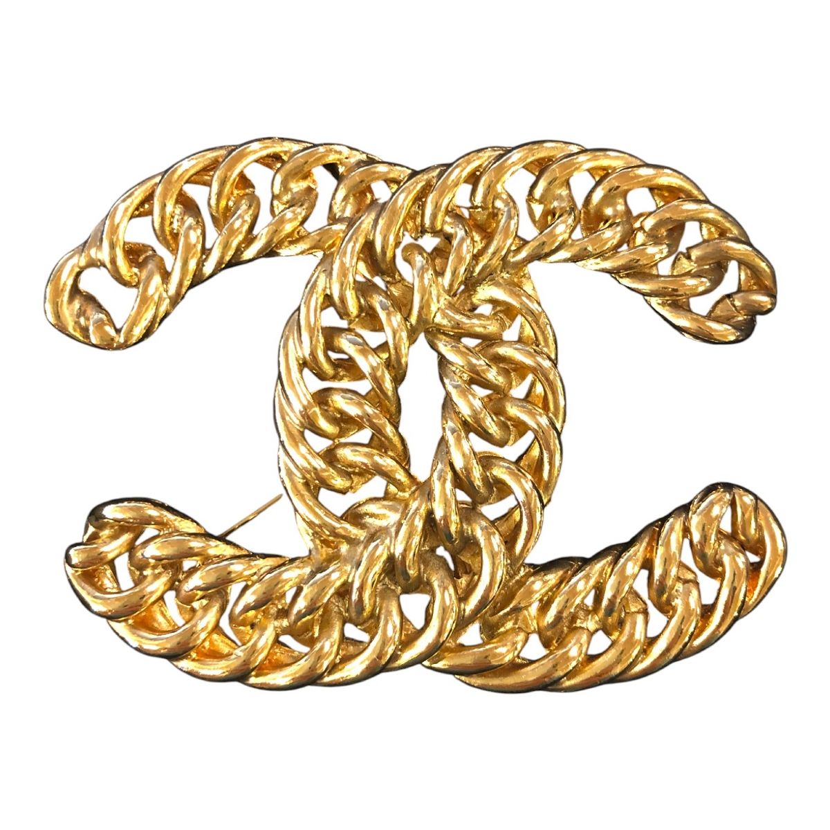 シャネル CHANEL ココマーク ヴィンテージ ブローチ ゴールド