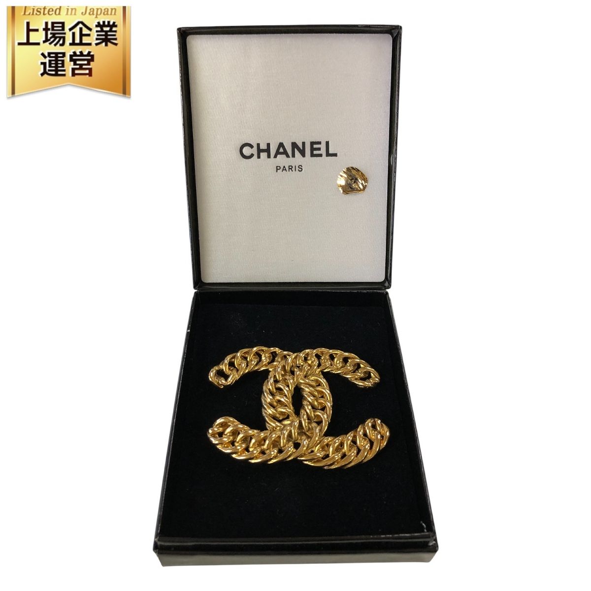 シャネル CHANEL ココマーク ヴィンテージ ブローチ ゴールド