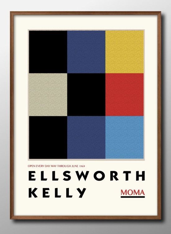 12744エルズワース ケリー ELLSWORTH KELLY A3 サイズ ポスター アート