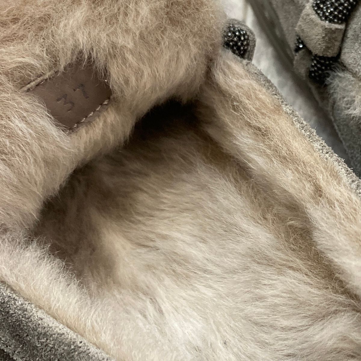 ファー スリッポン