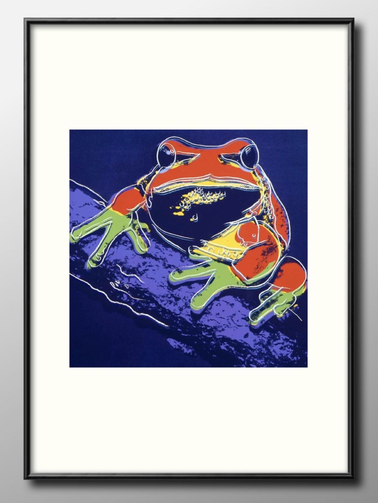 12720アンディ ウォーホル カエル 蛙 A3 サイズ ポスター アート