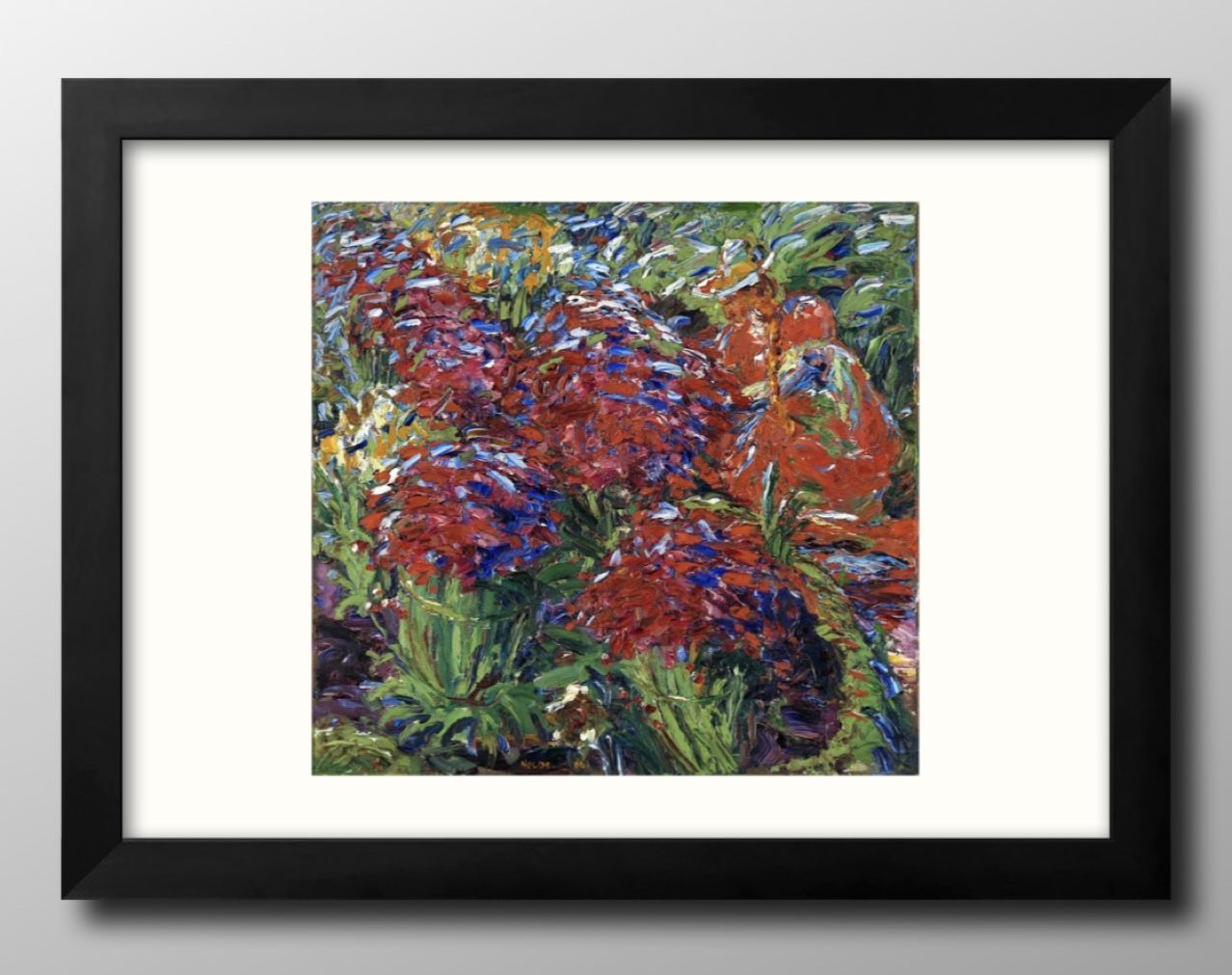 13130エミール ノルデ 赤い花 A3 サイズ ポスター アート おしゃれ