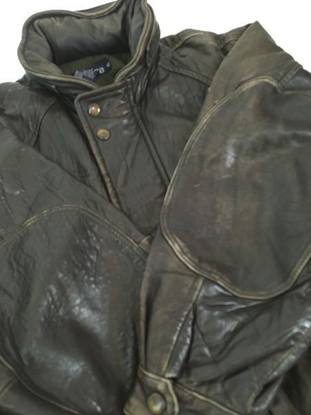 古着 90s Nautica 2way 本革 オール レザー ジャケット ブルゾン 42 古着 古着 90s Nautica 2way 本革 オール レザー ジャケット ブルゾン 42