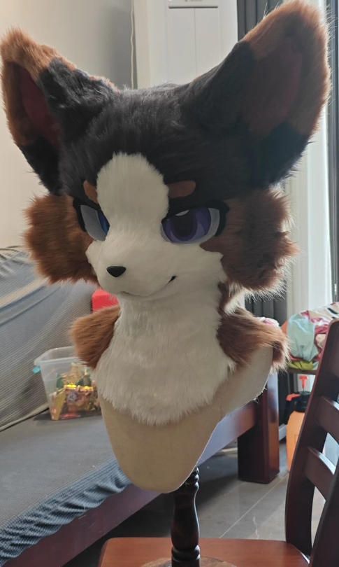 着ぐるみヘッド 犬 NO 454 茶色 全頭ヘッド ケモノ ファースーツ ぬいぐるみ コスプレ コスチューム kigurumi