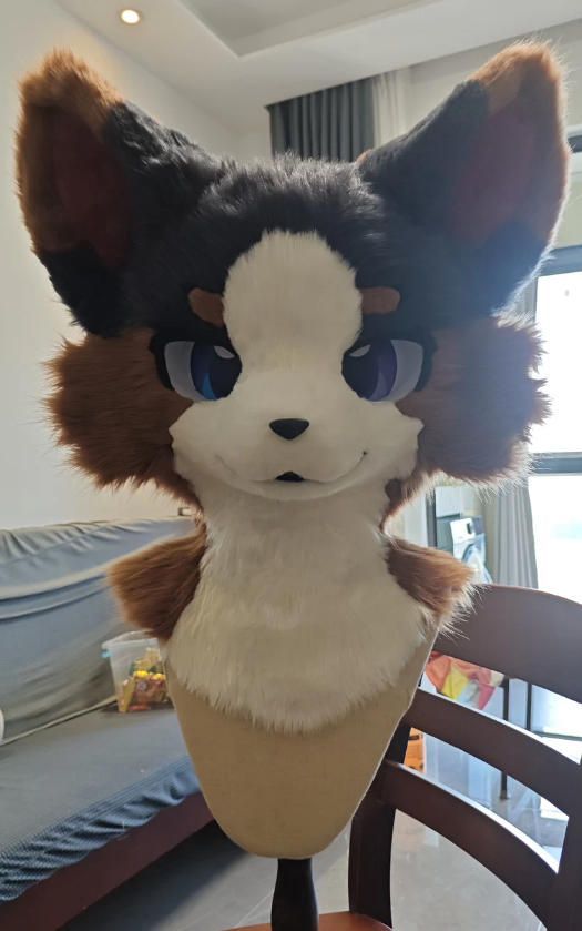 着ぐるみヘッド 犬 NO.454 茶色 全頭ヘッド ケモノ ファースーツ ぬいぐるみ コスプレ コスチューム kigurumi