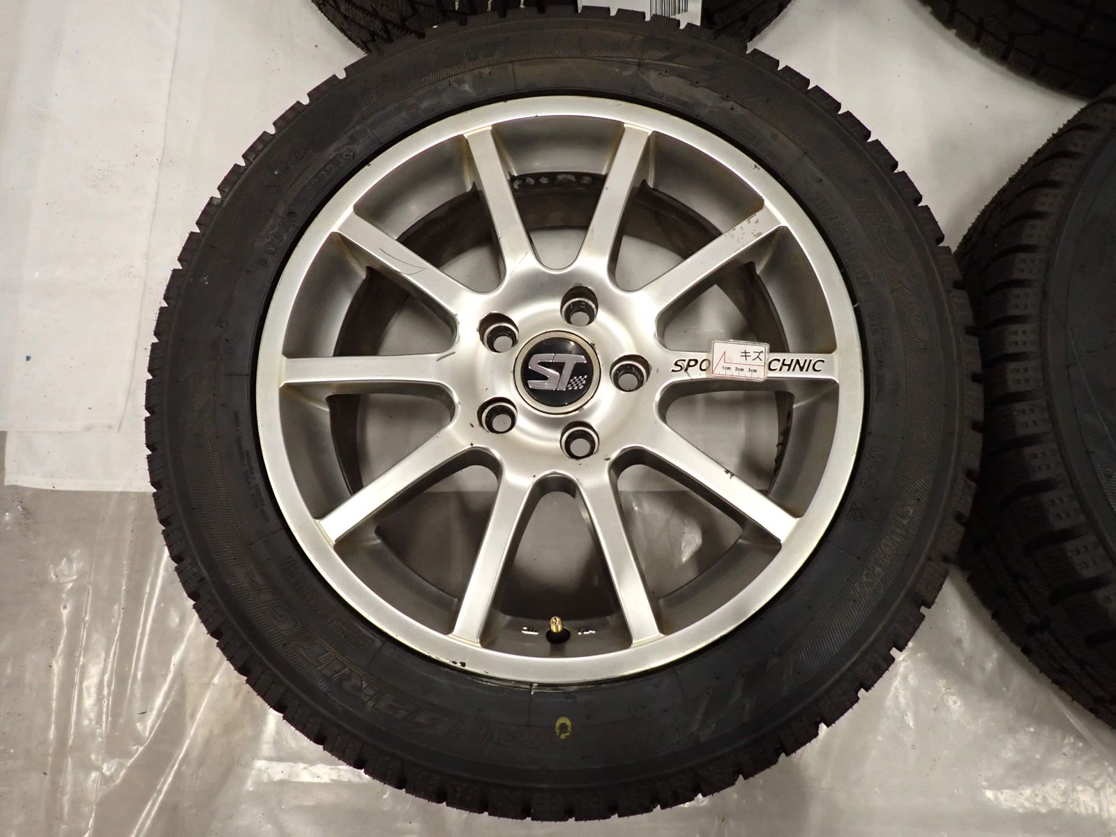  冬 製 4本 会社宛 205 55 R 16 6 5 J 91 T トーヨー オブザーブ ガリットGIZ スポーツテクニック アルミ ボルボ NO D 6995 16インチ タイヤ ホイールセット