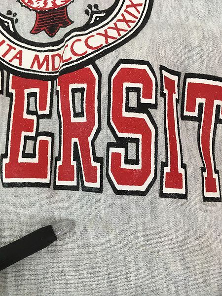 古着 90s USA製 Champion Reverse Weave 「BOSTON」 3段 カレッジ