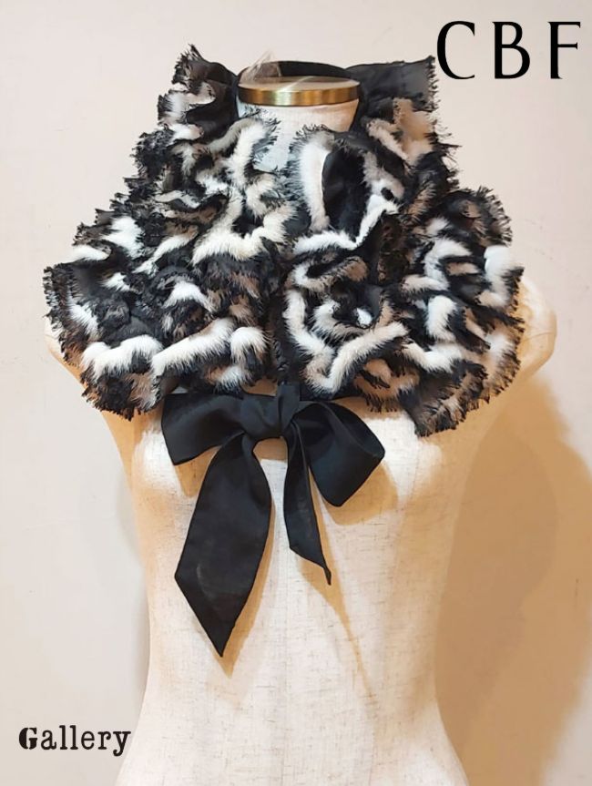 い CBF シービーエフ ミンクファーティペット つけ襟 ファー襟