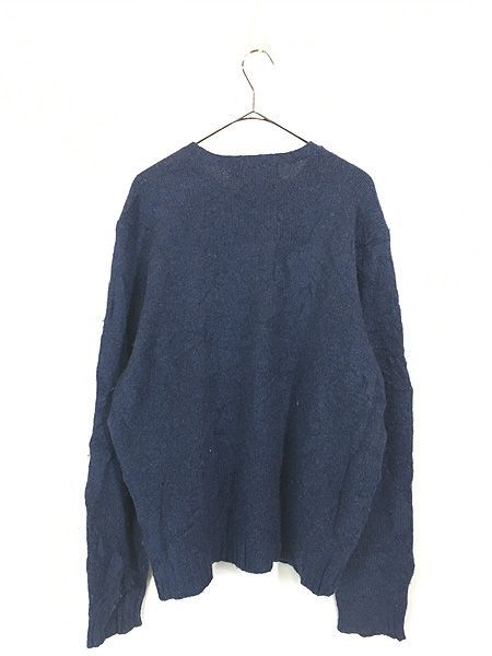 古着 Polo Ralph Lauren ワンポイント 上質 アンゴラ メリノウール