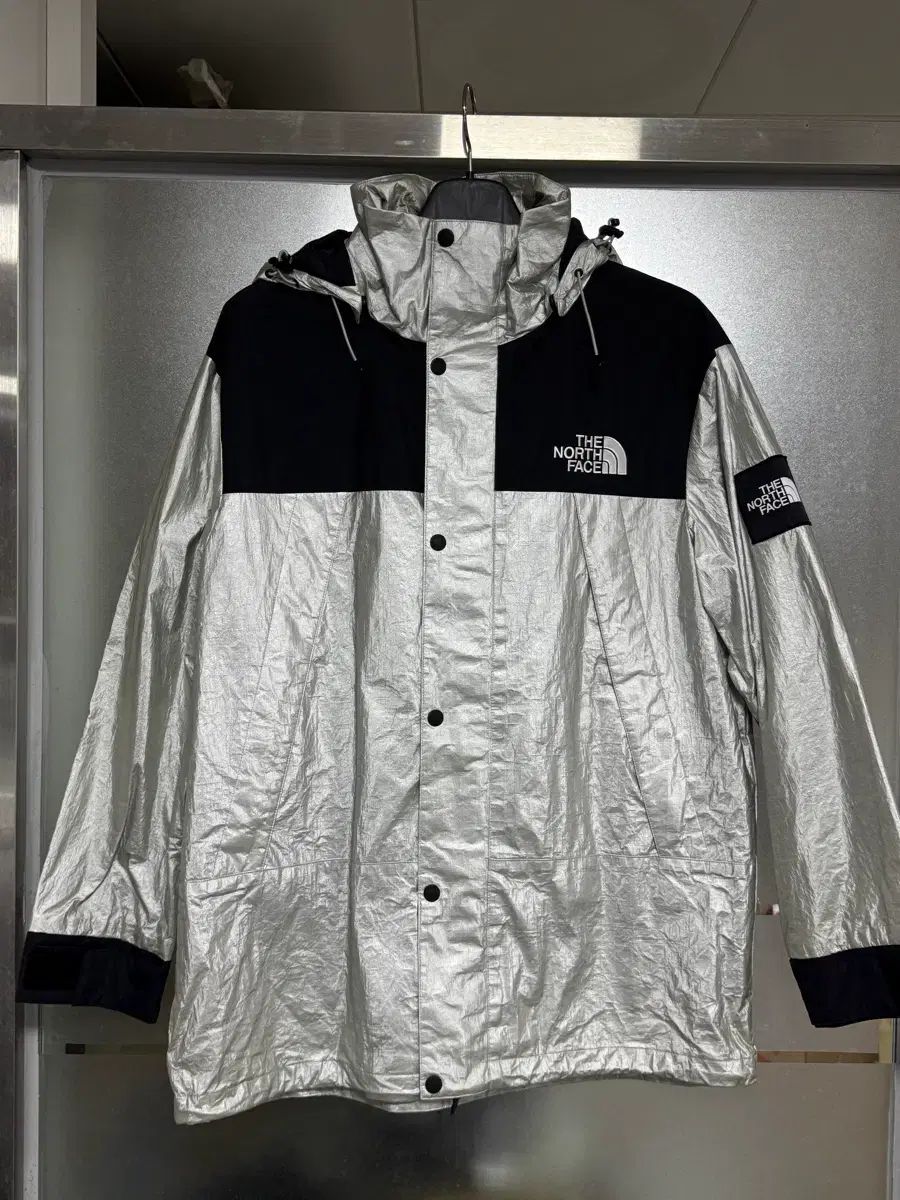 ザノースフェイス ウィンドブレーカー シルバー