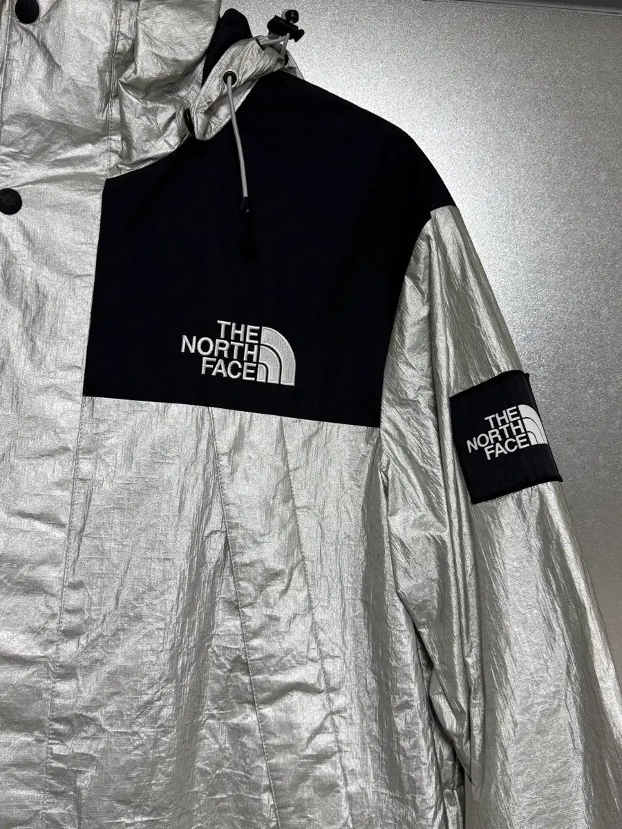 ザノースフェイス ウィンドブレーカー シルバー