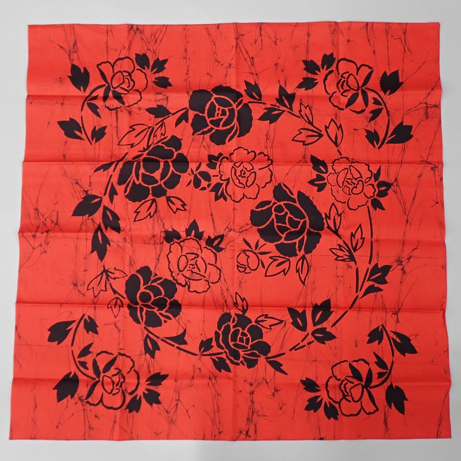 送料無料 未使用品 大判風呂敷 ろうけつ染め ローケツ染め 綿100