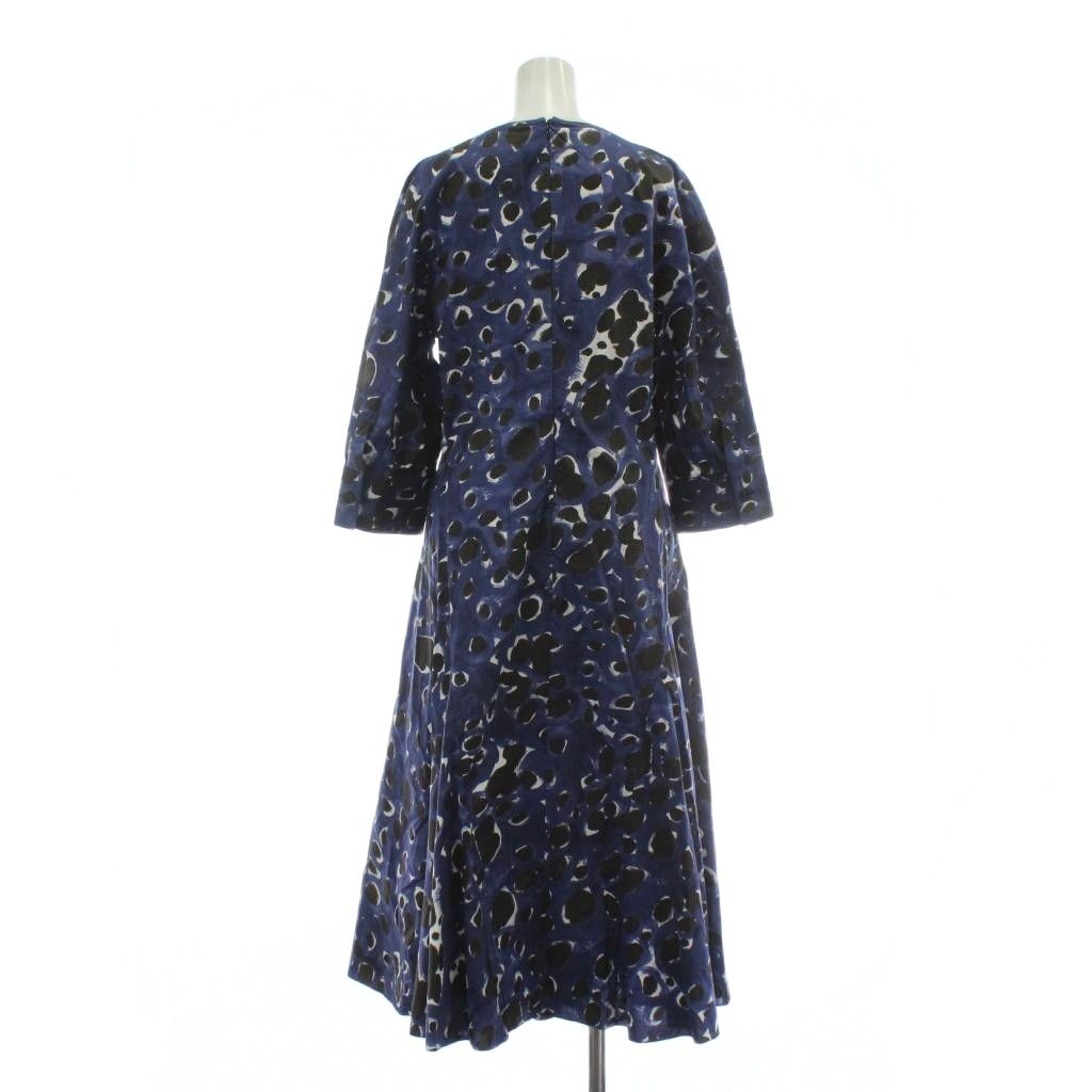 マルニ MARNI 22AW アブストラクトパターン ドレス ワンピース 長袖