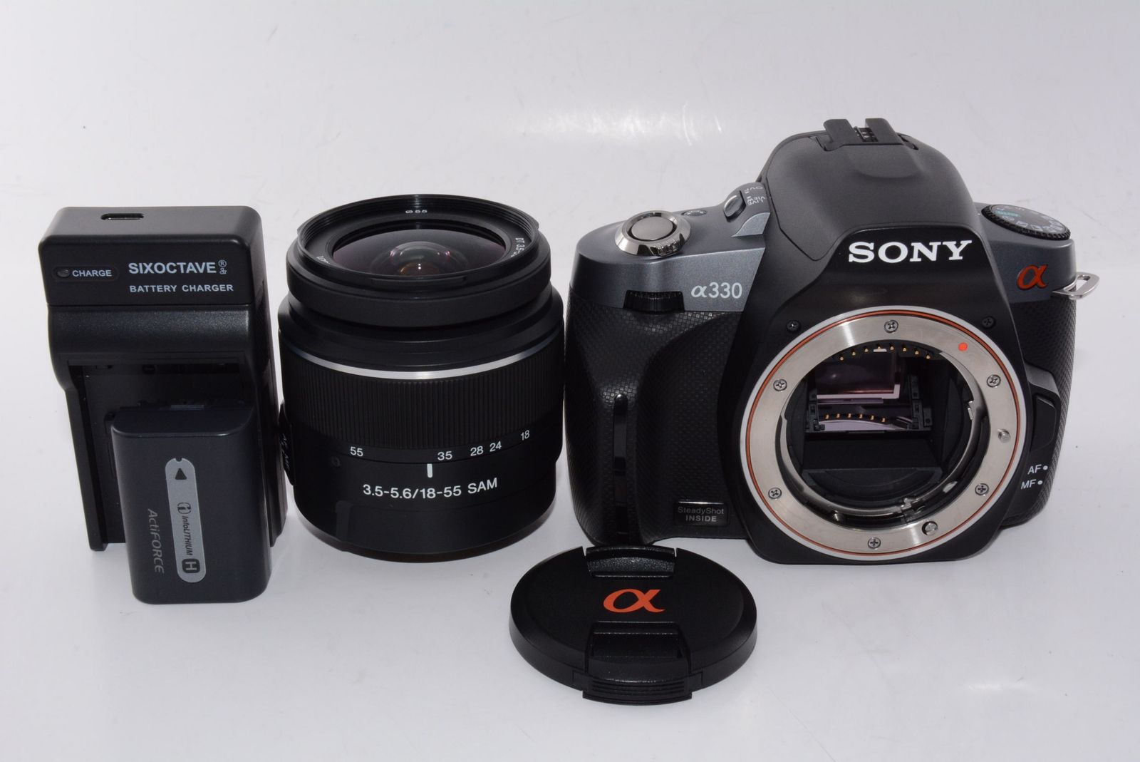 ソニー SONY α330 ズームレンズキット ブラック - メルカリ