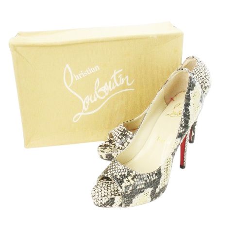 クリスチャンルブタン　オープントゥ　ハイヒール　35サイズ クリスチャンルブタン Christian louboutin パンプス ハイヒール