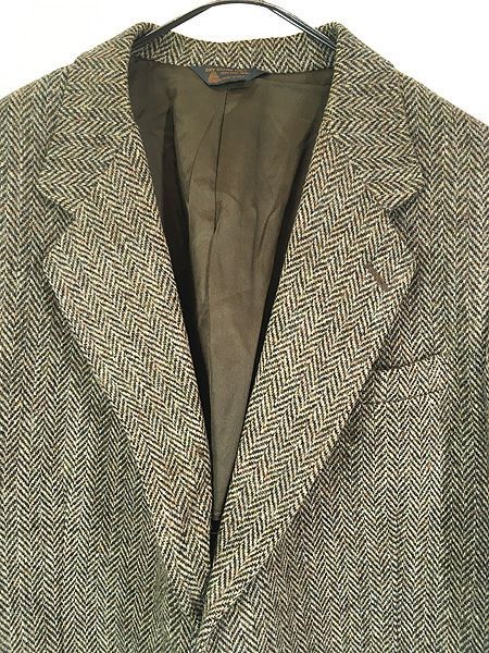 古着 80s USA製 KUPPENHEIMER × Harris Tweed 割引 クルミボタン 上質