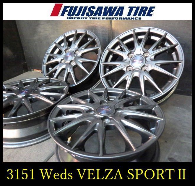 3151 J Weds VELVA SPORTⅡ 14 x 4 5 4穴 PCD 100 45 4本
