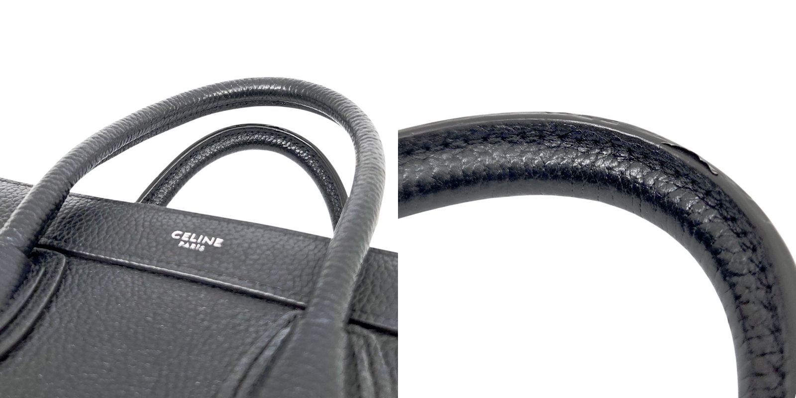 中古】CELINE セリーヌ ラゲージ ナノ ショッパー 168243 レザー