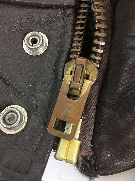 古着 70-80s Excelled G-1タイプ ボア ライナー 本革 レザー フライト