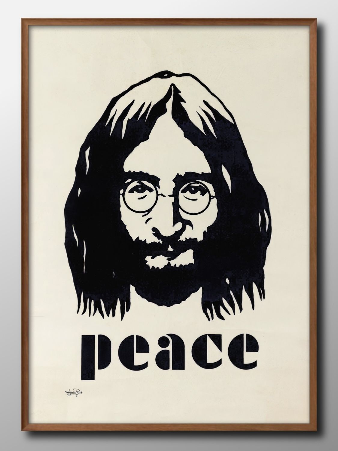 アートポスター ジョン・レノン エキシビジョンポスター 14334ジョン レノン Beatles ビートルズ ロック イギリス A3 サイズ