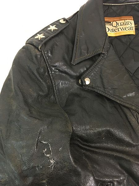 古着 60s Montgomery Ward 「ツースター」 パデッド ハの字 本革